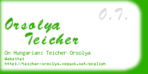 orsolya teicher business card